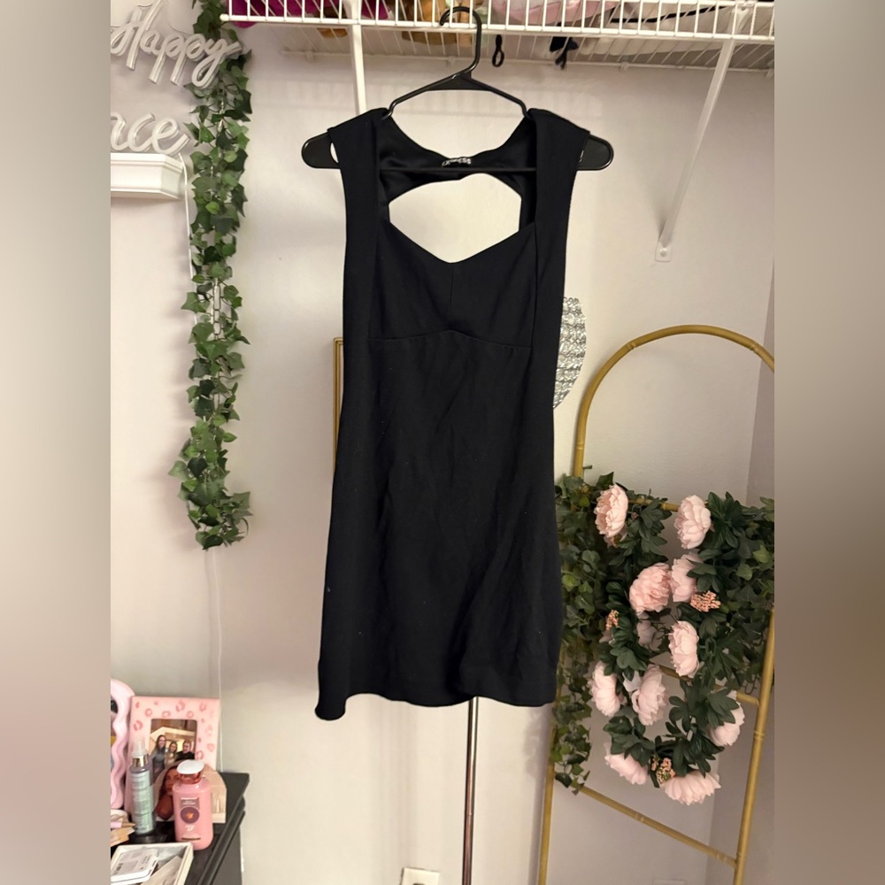 Express Black Backless Dress